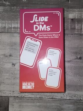 Slide in the DMs Party Card Game - Pink